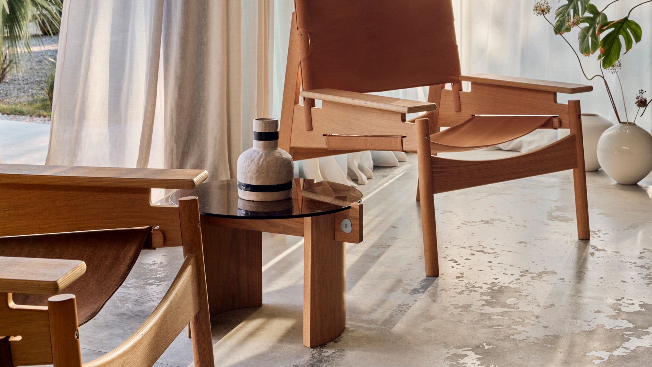 Flow End Table Flow Coffee Table Mini | Bronze Glass – Kita Living